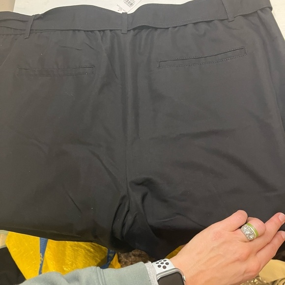 Ann Taylor Elastic High Waist Tapered Leg Pant With Belt Sz 18 - Picture 13 of 14